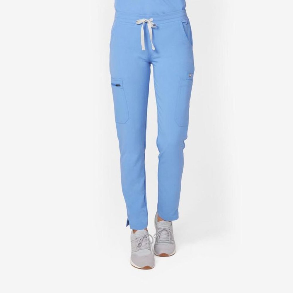 Figs ceil blue yola scrub pants